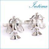 Delicate Libra Silver Cufflinks Luxury Mens Cufflinks Brand thumbnail-1