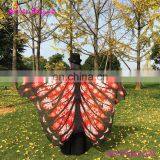 Latest Design Butterfly Wings Fairy Printed Chiffon Shawl Scarf thumbnail-2