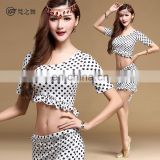 T-5121 Fashion sexy 3pcs milk silk belly dance costumes