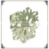 Hot Sale Christmas Decoration Snowflake Metal Napkin Ring thumbnail-1
