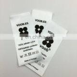 Custom Fabric Printed Satin Care Labels for Clothing Satin