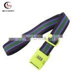 Travel Accessories Cutom Logo Polyester Woven Luggage Bag Strap With Plastic Belt Buckle thumbnail-4