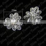 New Wholesale Fashion Pearl Rhinestone Button Embelishments