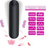 Vibrator Clitoris and G-Spot Nipple Stimulator Vibrate Massager Bullet Vibe Orgasm Vagina Dildo for Travel USB Rechargeable Portable Waterproof Vibrating Wand Adult Sex Toys (Black) thumbnail-3