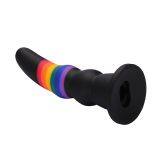 Strap-on Silicone Dildo Simple Silicone Dildo Without BallsSex Adjustable Harness Black Gold Dildo thumbnail-3
