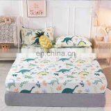 Amazon Hot Sale Customized Elastic Super Soft 100%Cotton Dinosaur Cartoon Cute Printing Fitted Bed Sheet thumbnail-2