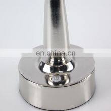 Home Decor Modern Round Fabric Shade Aluminium USB Charging Port Bedroom Bedside Table Lamp thumbnail-4