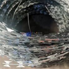 High Security Steel Blade Wire 450mm BTO-22 Stainless Steel Blade Wire Concertina Razor Barbed Wire thumbnail-2
