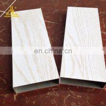 New Fashion Color 6063 White Paper Transfer Printing Wood Grain Aluminium Extrusion Profile thumbnail-1