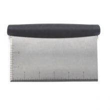 Dough Bench Scraper With Ruler Kitchen Baking Pastry Cutter Grip Handle Pastry Cutter thumbnail-3
