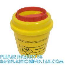 for Hospital Use Medical Waste Sharps Container, Sharps Box/ Sharps Containers, Sharpsguard Yellow Lid 1 Ltr Sharps, Sha thumbnail-3