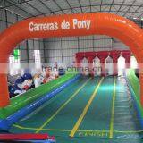 2014 Newest 4 LINE Inflatable Horse Runway Sports Games Inflatable Race Track for Kids and Adults thumbnail-1
