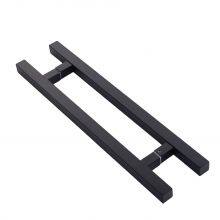 Furniture Hardware Fittings Matt Black Glass Door Stainless Steel Long Pull Handle thumbnail-1