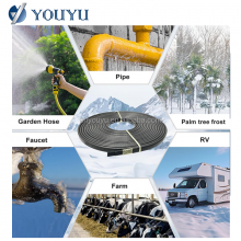 High Temperature Self-Regulating Heating Cable PVC Insulated Heat Trace Cable for Pipe and Floor Heating System