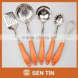 KU-A00TPR Stainless Steel Kitchen Utensils PP & TPR Handle Kitchen Tool thumbnail-2