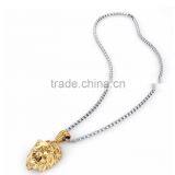 Men's Stainless Steel Animal Lion Head Shape Pendant Necklace thumbnail-4