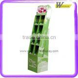 Book Shop Hot Sale 4 Layer Cardboard Display Shelf for Cookbooks