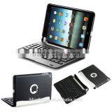 Bluefinger Removable case cover Bluetooth keyboard for iPad Mini with detacable cover,calmshell keyboard,