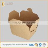 26oz PE coated kraft paper square food packaging box