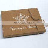Burlap Wedding Invitation Card