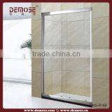 Double Open Glass Shower Door With Aluminum Profile