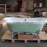 Bathroom Frees Tanding Bathing Soaking Shower Bath Tub no Drillings thumbnail-4