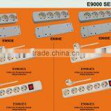 3-way 2 Pin EU Standard Ground Switch Extension Socket thumbnail-2