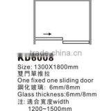 Foshan Good Price Aluminium Bathroom Shower Doors (KD6008) thumbnail-2