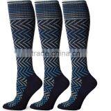 17Year Factory Sports Knee High 15-20mmHg Graduated Compression Socks Quality Choice