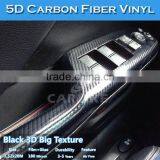 Free Shipping Super Glossy Black 5D Carbon Fiber Vinyl Film Car Sticker Quality Choice thumbnail-3