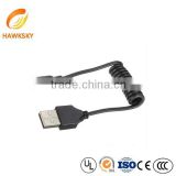 Custom 2.1mm Wire Cable Male Plug DC Power Cable Siral Cable Manufacturer