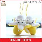 Custom Plush Keychain Cute Plush Banana Keychain Lovely Soft Fruit Keychain