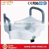 Raised Toliet Seat With Armrest for Disabled