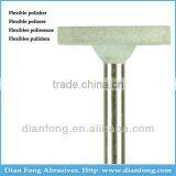 C205C 3/32" HP Shank Wheel Shaped White Silicone Rubber Polishers Dental Treatment