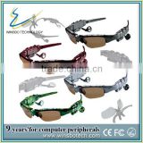 Plastic frame Mp3 bluetooth sunglasses headset with high quality