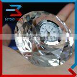 Super Shinning High Quality Crystal Glass Gem Diamond Stone Wedding Clock Favor For Guest thumbnail-3
