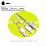 OEM Grey Nylon Braided Mfi Certified Usb Data Charger Cable thumbnail-4