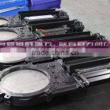 Ductile Iron Bi Directional Bevel Gear Knife Gate Valve