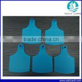 Visual Plastic Ear Tag Animal Tags Without Chip in Blue Color