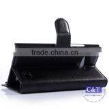 C&T Leather Wallet Stand Design Case Cover Credit Card Holder for Nokia Lumia 730 thumbnail-3