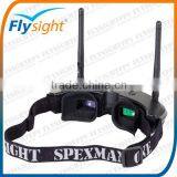 H1524 New Designed Flysight Goggle SPX01 SpeXman One FPV 5.8G 32CH Div AIO Wireless Dual Receiver & Front Facing Camera thumbnail-4