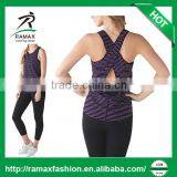 Ramax Custom Women Curved Hem Yoga Gym Tank Tops For Open Back Dress thumbnail-1