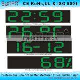 Africa Outdoor Red LED Time and Temp Signs and Digital Wall Clock Time Display thumbnail-4