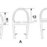 Round Strip ,shower Glass Door PVC Waterproof , Glass Door Plastic Seal Strip thumbnail-3
