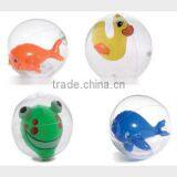 24" 3D Transparent Beach Ball With Animal Inside thumbnail-2