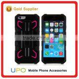 New Products Rugged Armor Combo Hybrid Case Cover Kickstand Protect Case Phone Cover for Iphone 6 thumbnail-1