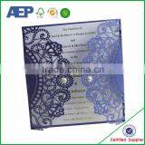 Customized Cheap Wholesale Laser Cut Wood Wedding Invitation Card