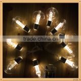 New design Christmas Decoration 10pcs Warm White LED Battery Operated Led Fairy Lights with E27 ball