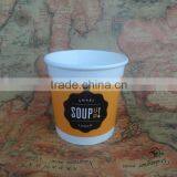 Custom Printed Paper Soup Cups With Paper Lids
