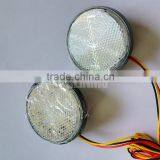 Round Reflector LED Reflectors Brake For Car ATV UTV SUZUKI HARLEY Turn Signal Lights Clear Lens thumbnail-5